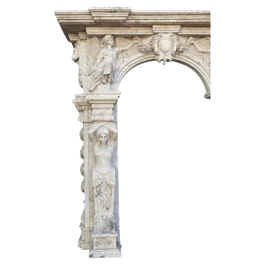 Une entrée en marbre crée une première impression grandiose et luxueuse, donnant le ton pour le reste de votre maison ou de votre propriété. Fabriquée en marbre de haute qualité, l'entrée présente une surface lisse et polie qui met en valeur les