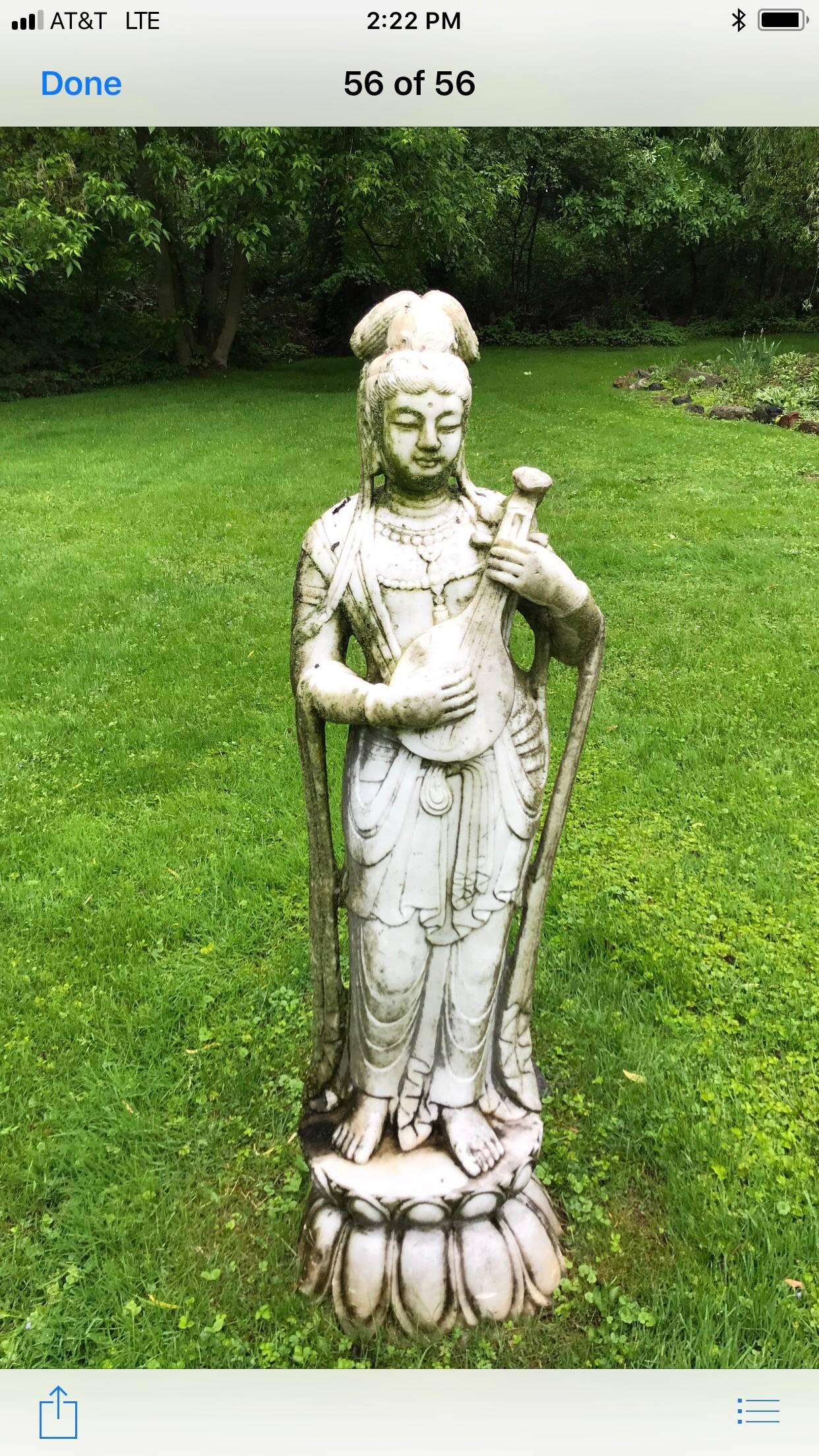 Marble Figural Garden Statue For Sale 6