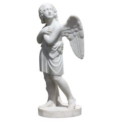 Marble Figure of an Angel after Pietro Bazzanti Florence, 19th