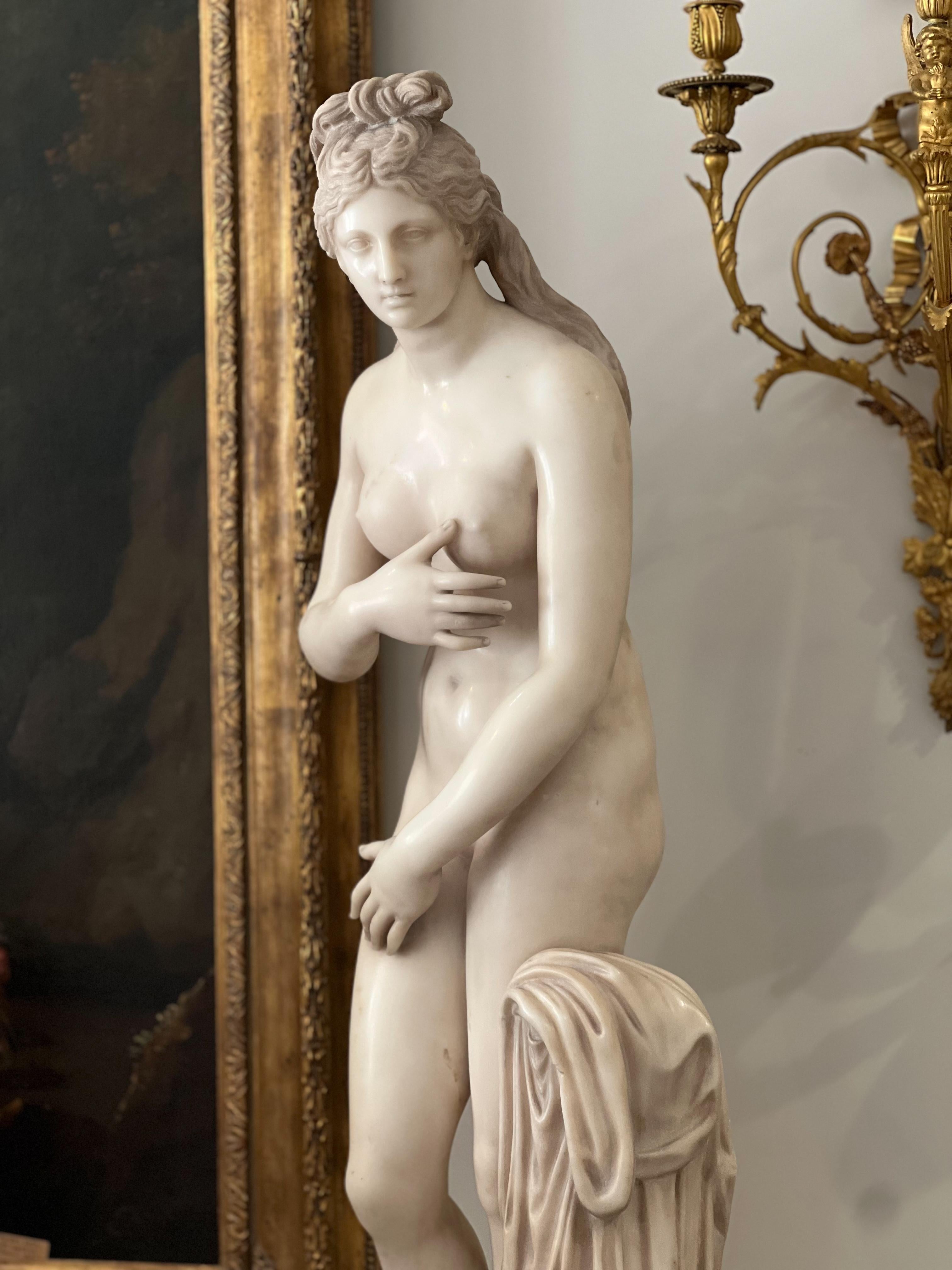 Marbre Figure en marbre de la Vénus du Capitole d'après l'Antique, fin du 18ème siècle en vente
