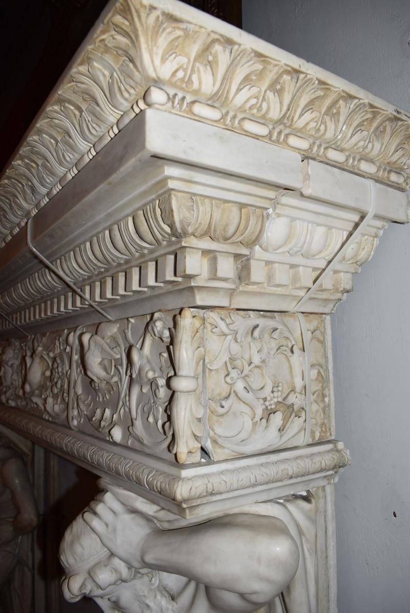 19th Century Marble Fireplace For Sale