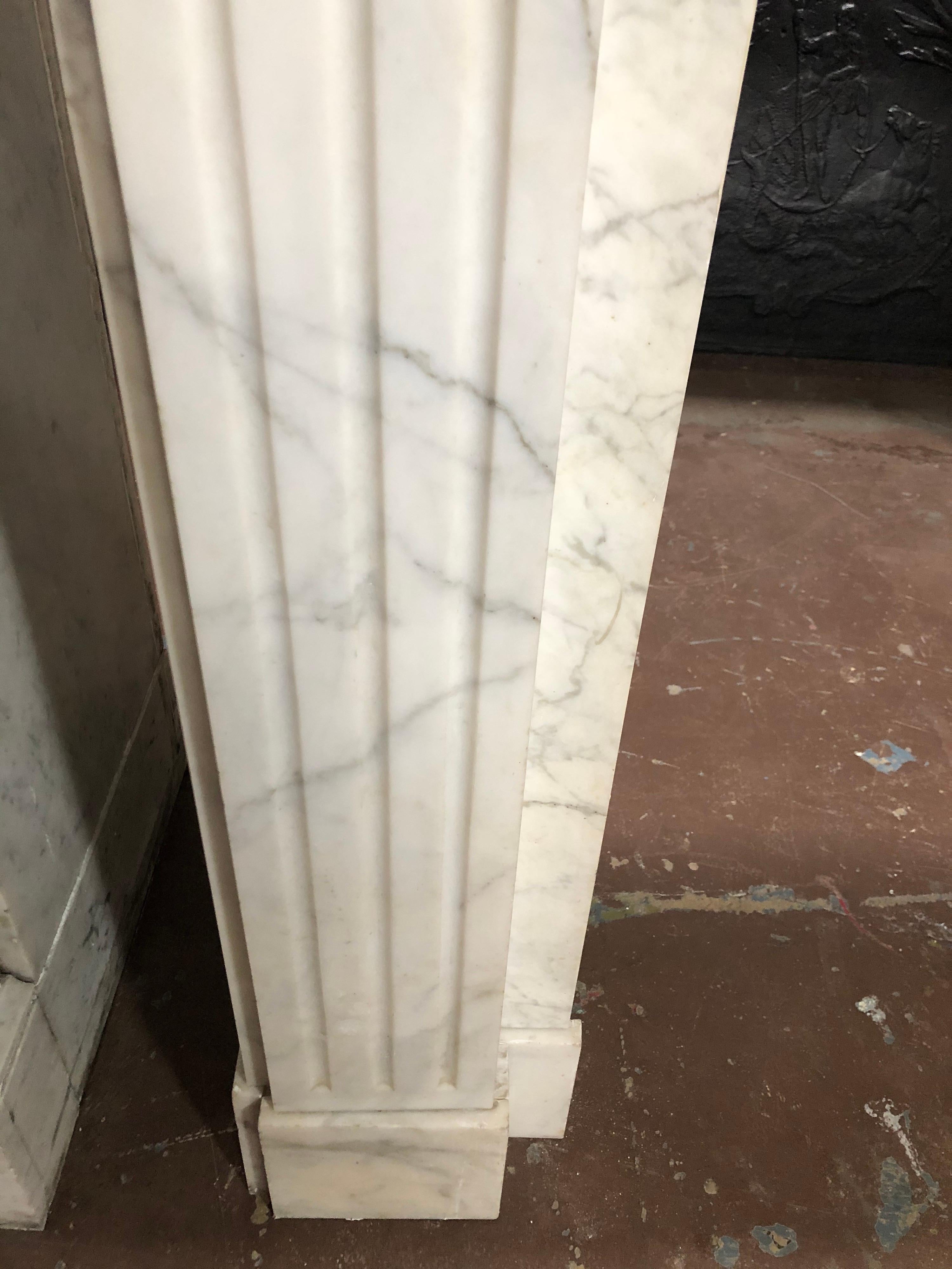 19th Century Marble Fireplace from France 2