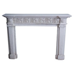 Marble fireplace