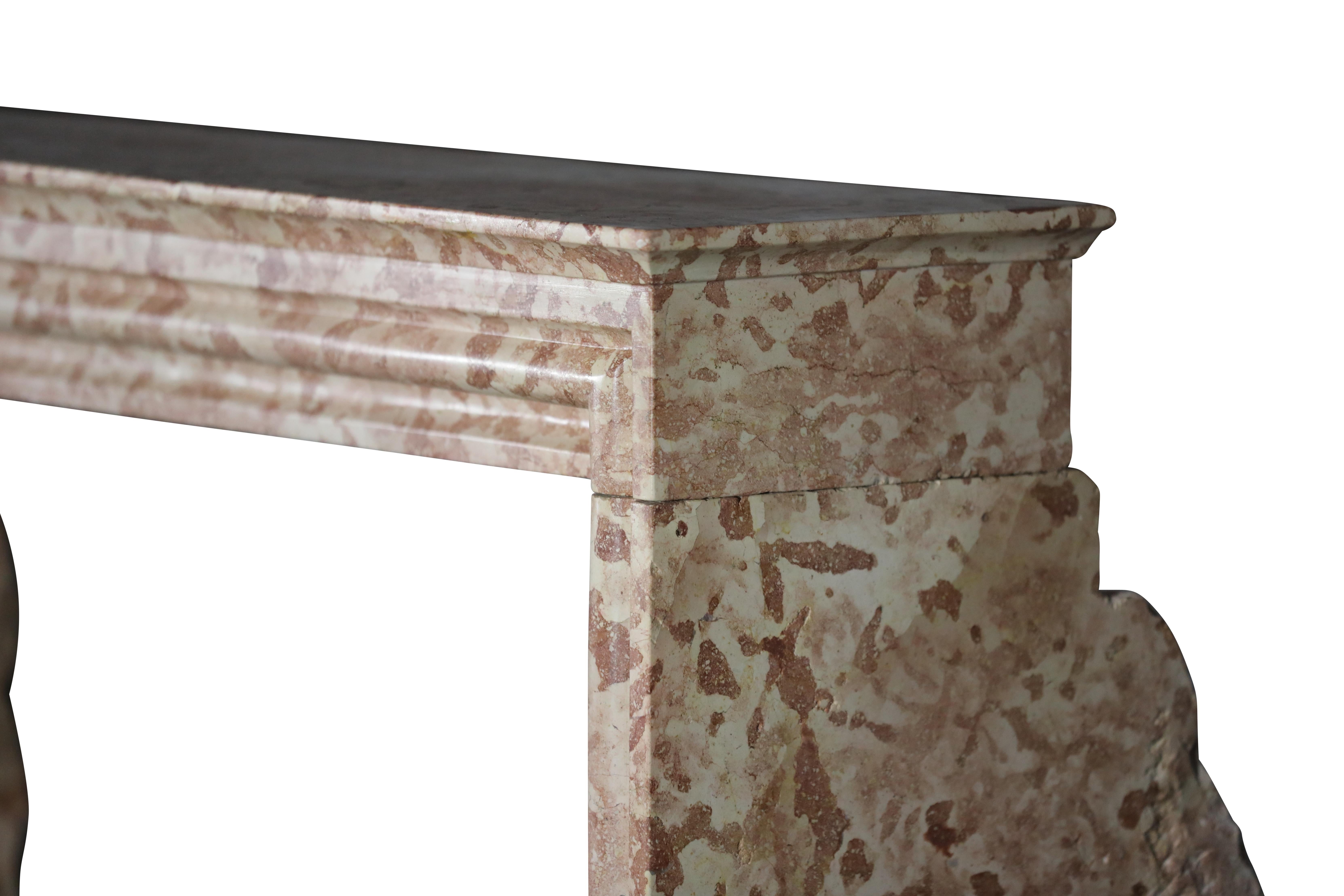 Marble Fireplace Frame From France For Timeless Bespoke Design Project For Sale 1