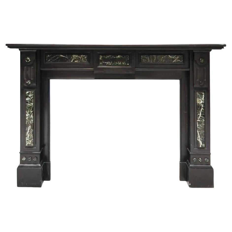 Marble fireplace mantel 19th Century For Sale