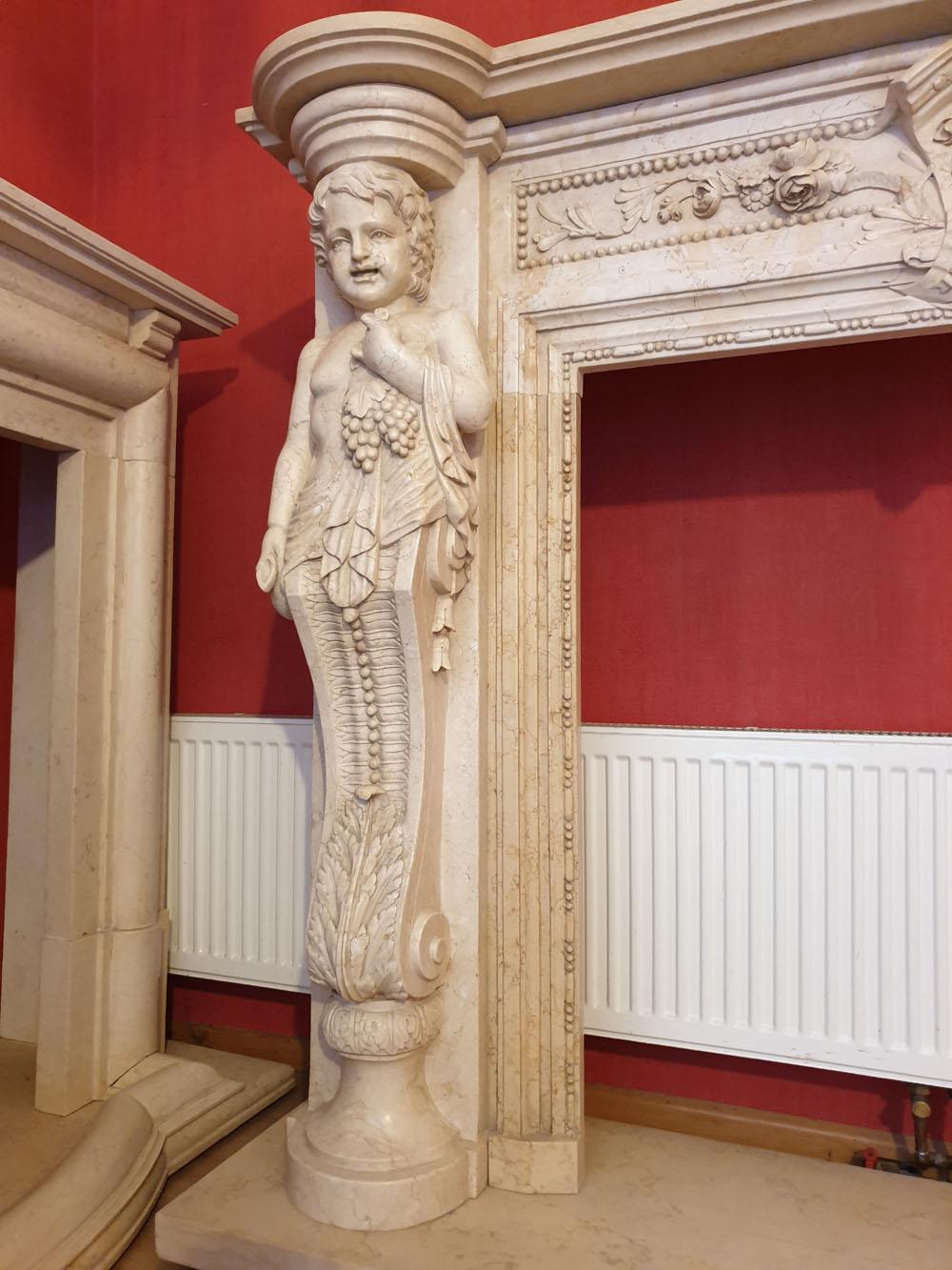 Marble Fireplace Portal in Style of Baroque In New Condition In Liverpool, GB