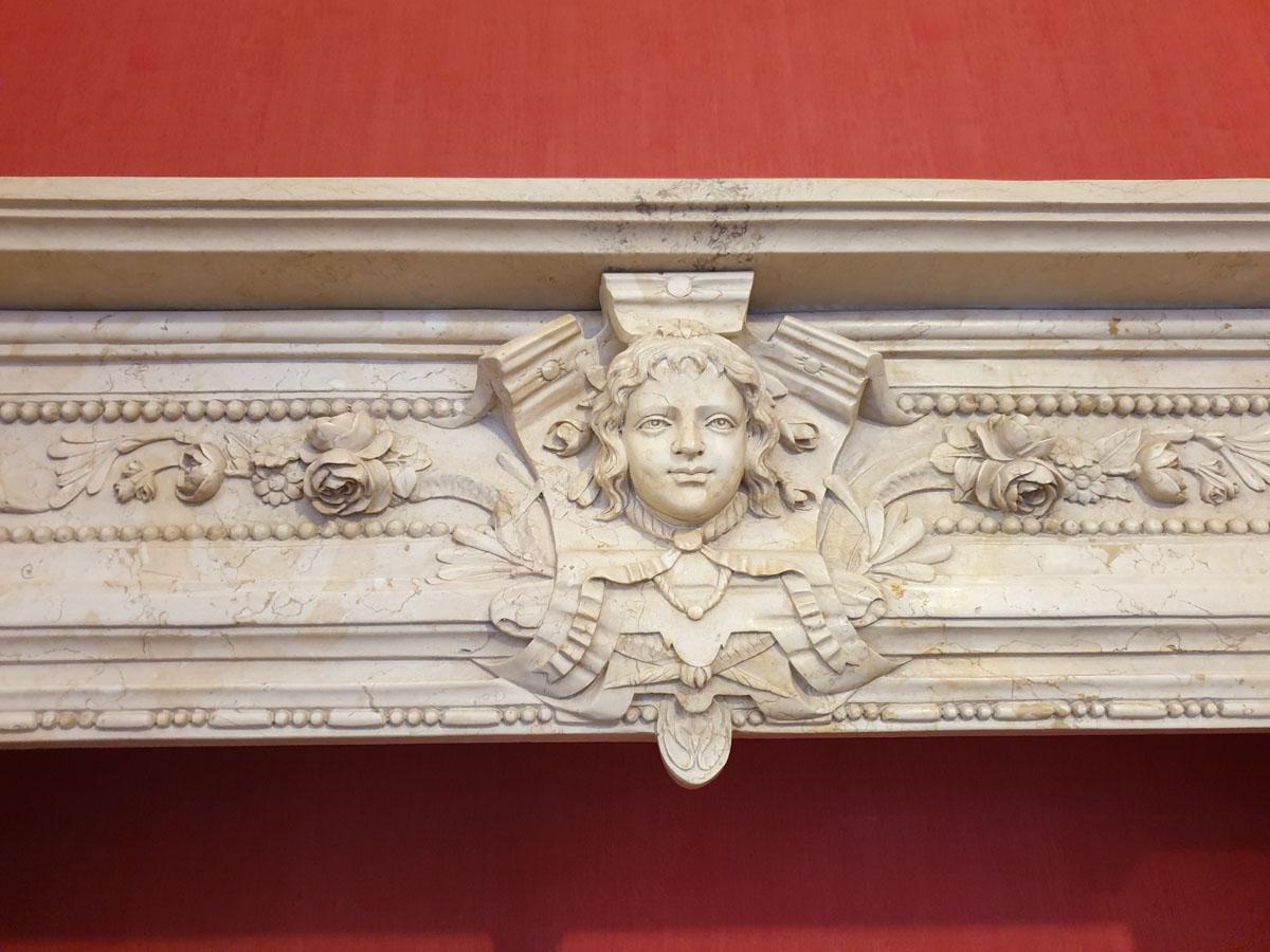 Marble Fireplace Portal in Style of Baroque 3