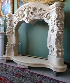 Marble Fireplace Portal in the Style of the Late Renaissance / Early Baroque