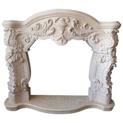 Marble Fireplace Portal in the Style of the Late Renaissance / Early Baroque