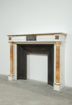 Marble Fireplace with Brocatelle Columns