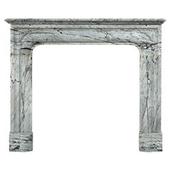Marble Fireplace with Brocatelle Columns