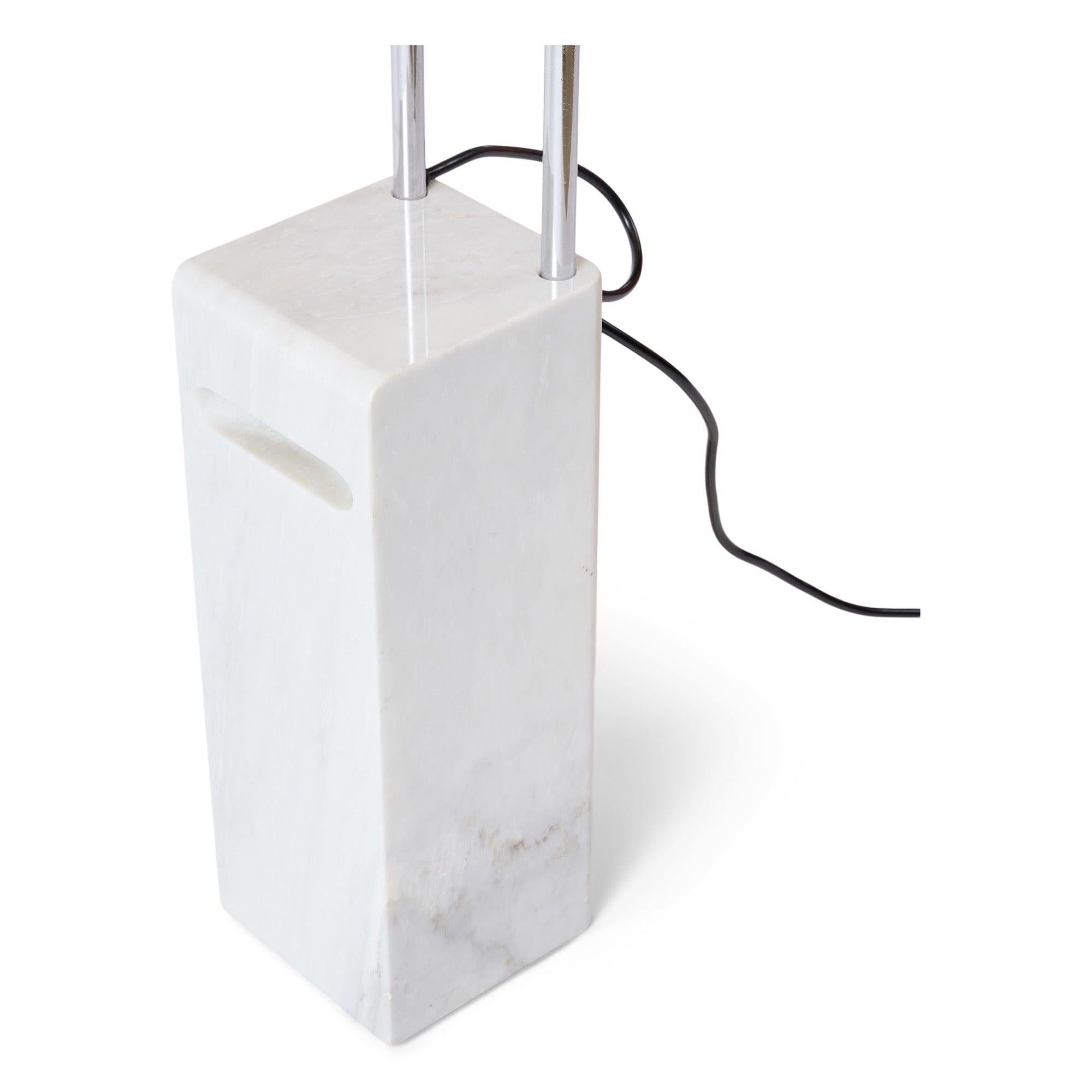 Marble Floor Lamp by Bruno Gecchelin for Skipper, 1970s In Excellent Condition For Sale In Sagaponack, NY