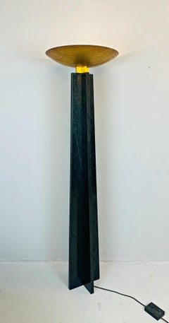 Marble Floor Lamp "Wagneriana" by Lella and Massimo Vignelli, Italy, 1980s