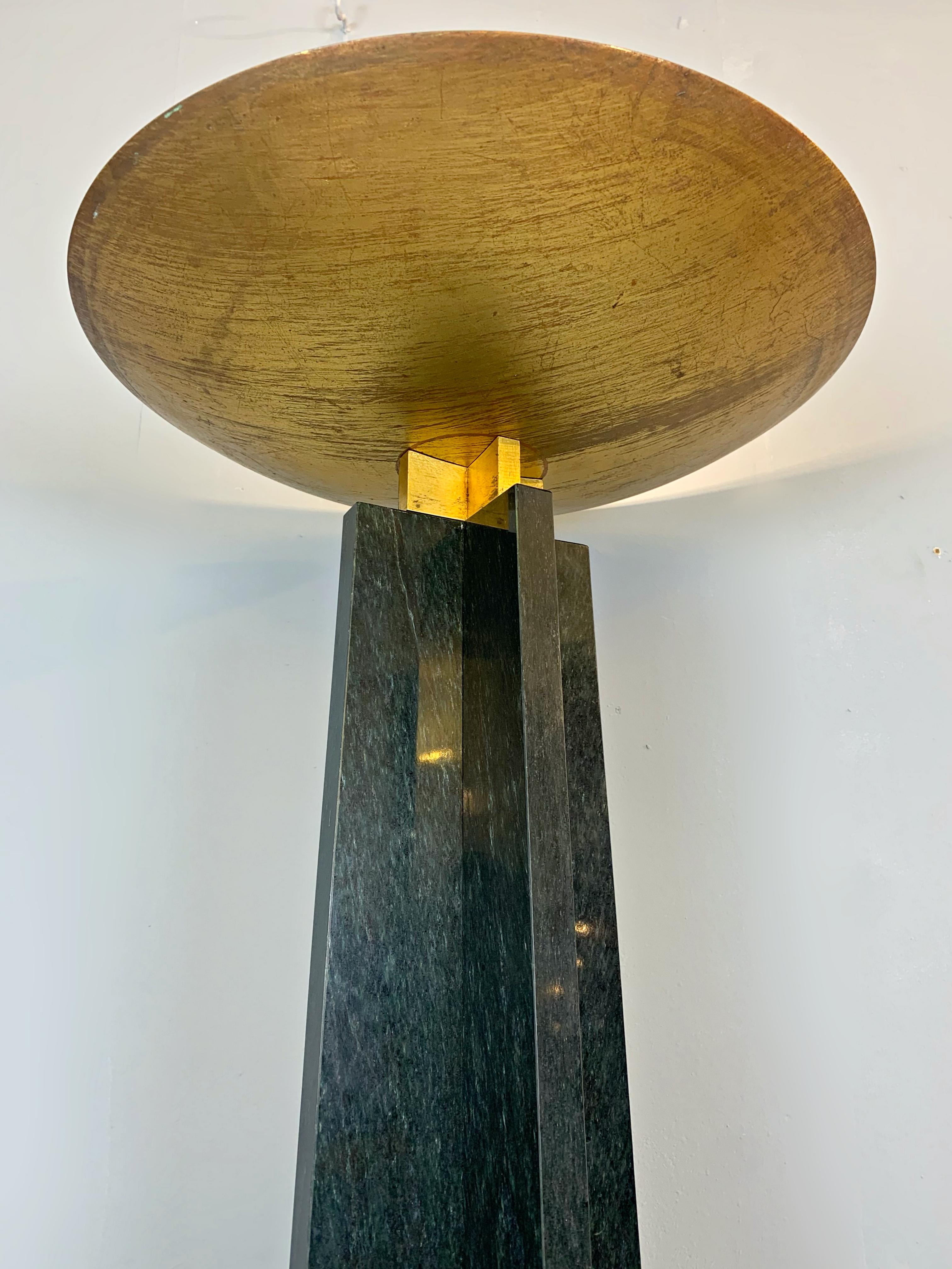 Mid-Century Modern Marble Floor Lamp 