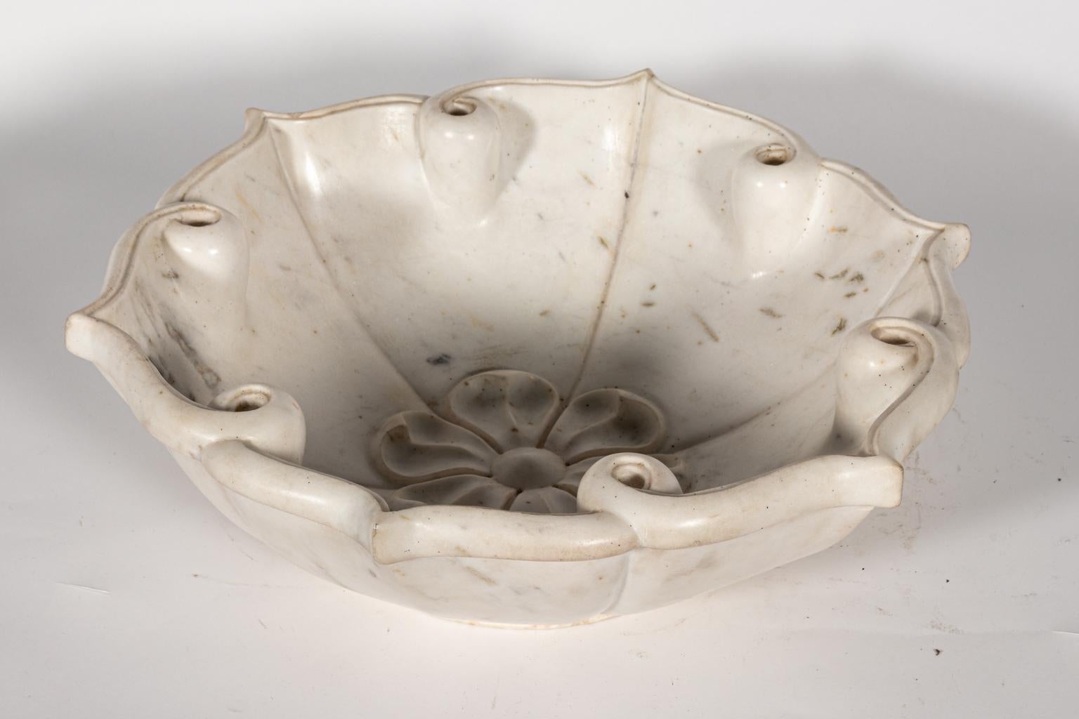 china marble flower bowl