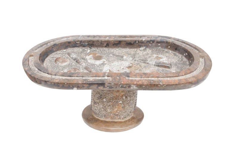 Marble Fossil Coffee Table For Sale at 1stdibs