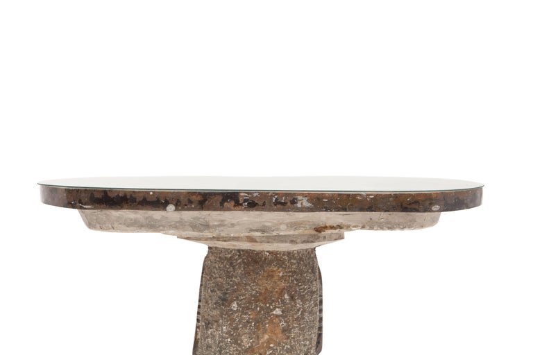 Marble Fossil Coffee Table For Sale at 1stdibs