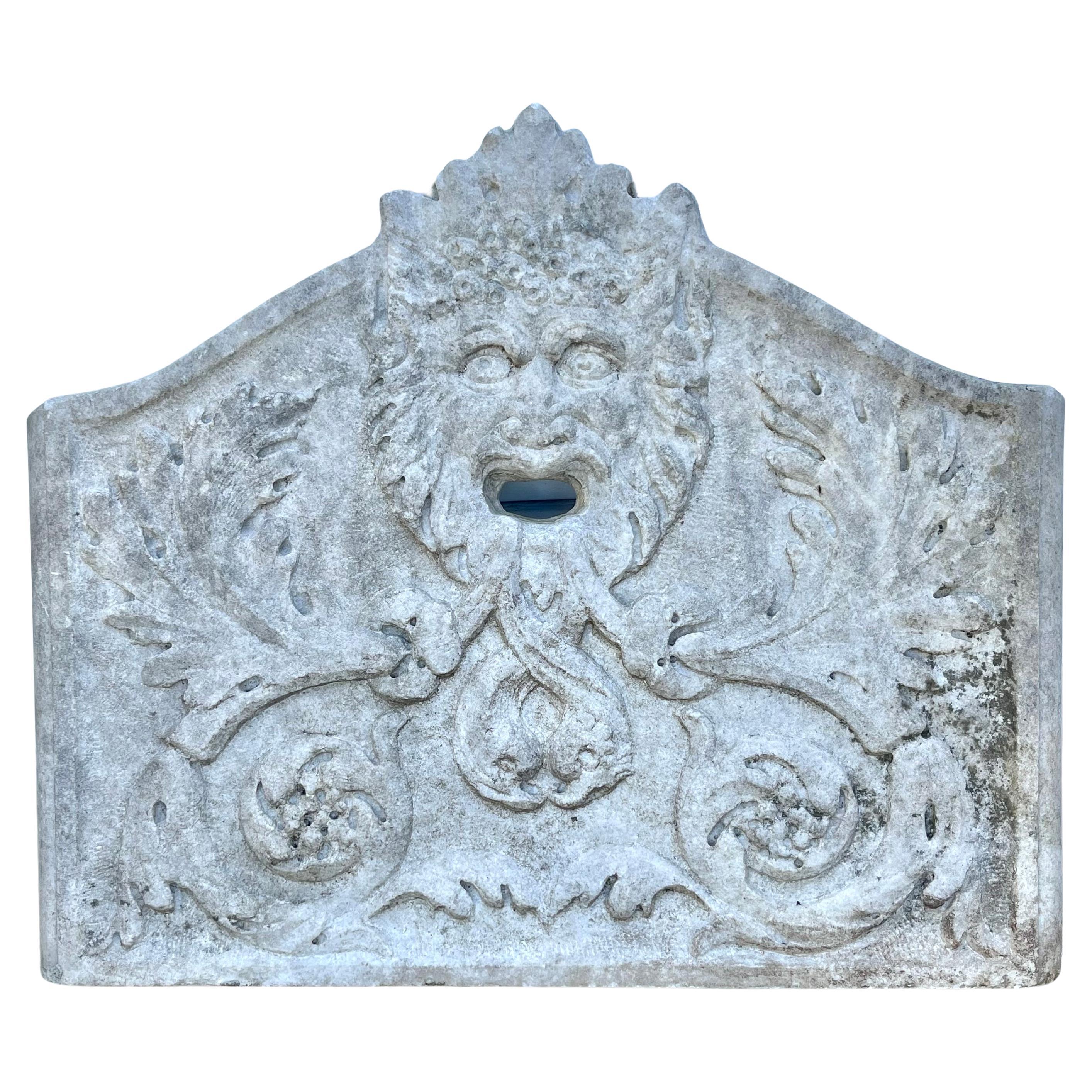 Marmorbrunnenplakette aus Astors Ferncliff im Angebot