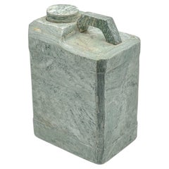 Used Sculpture in Marble- Fuel Tank - One-Off Handmade green Decorative Art