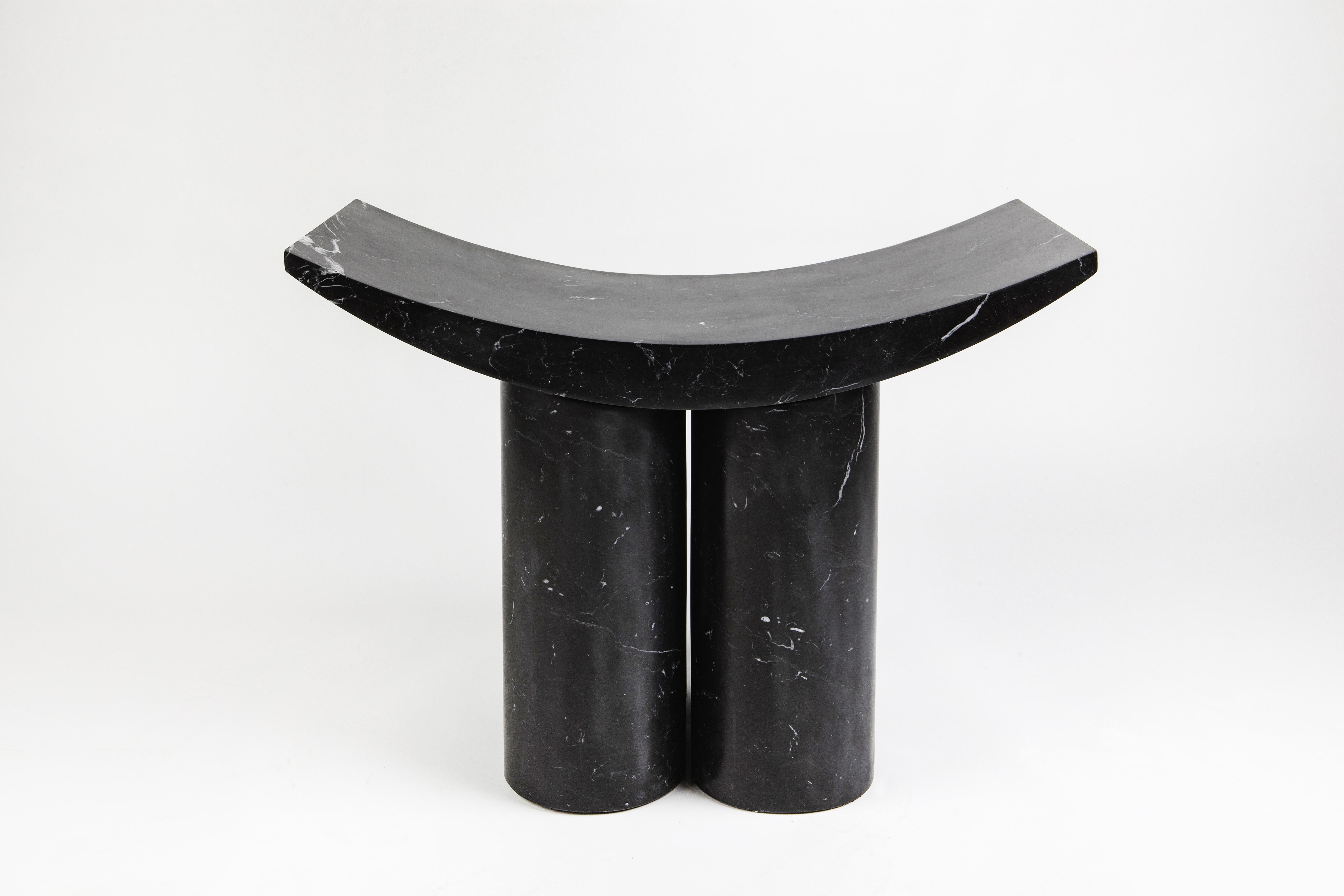 Contemporary Marble Gamma Stool by Pietro Franceschini For Sale
