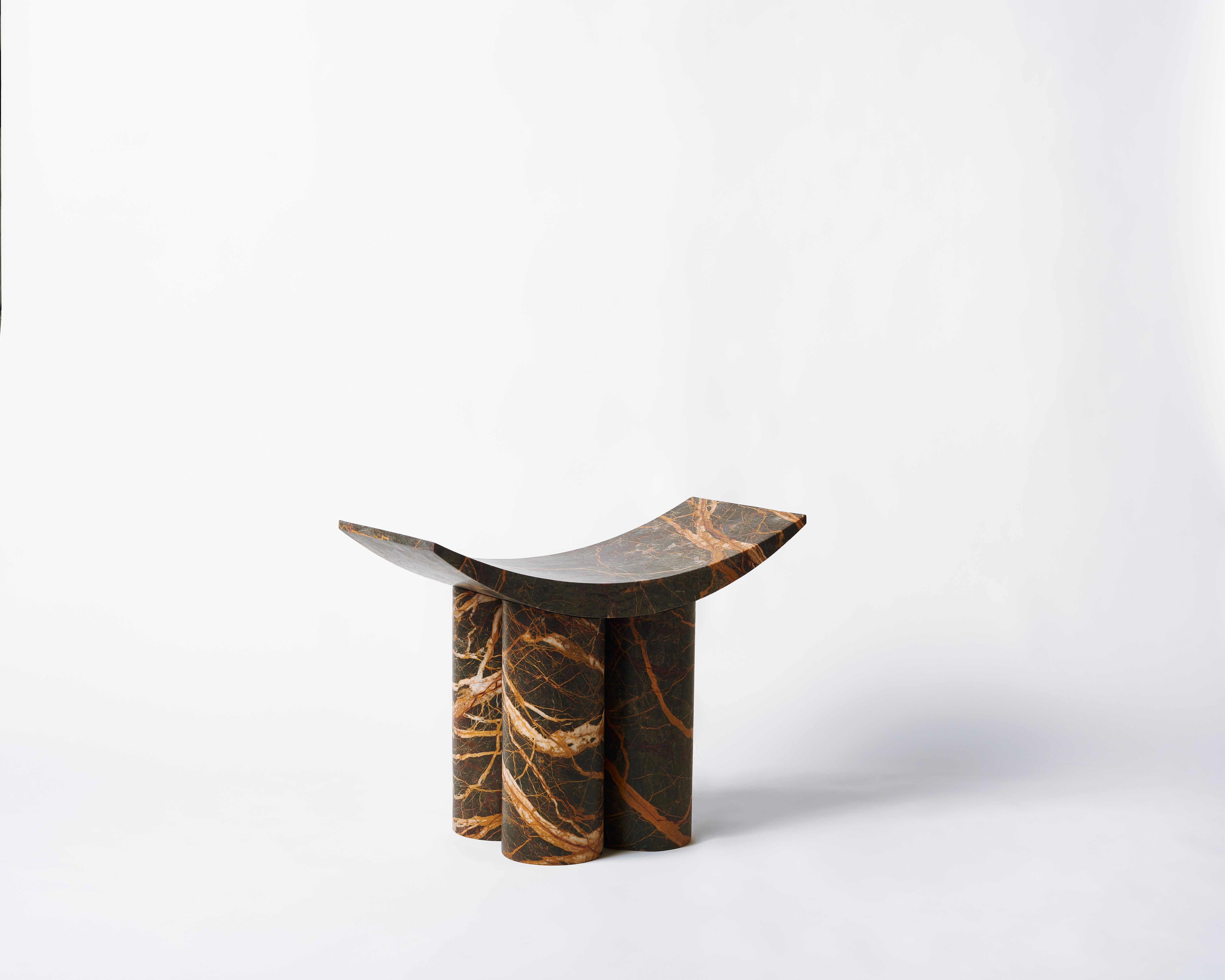 Marble Gamma Stool by Pietro Franceschini For Sale 1