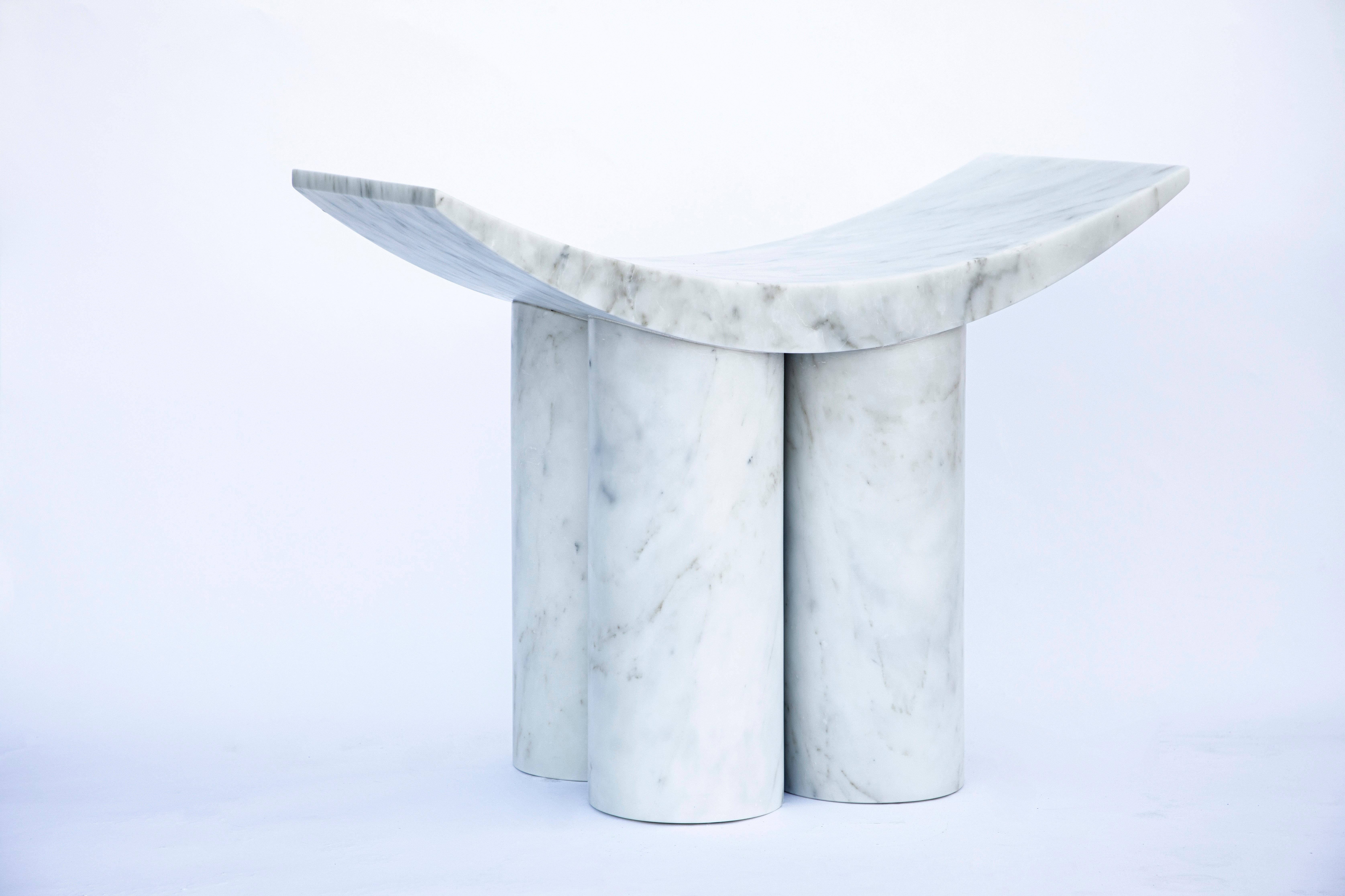 Marble Gamma Stool by Pietro Franceschini For Sale 2