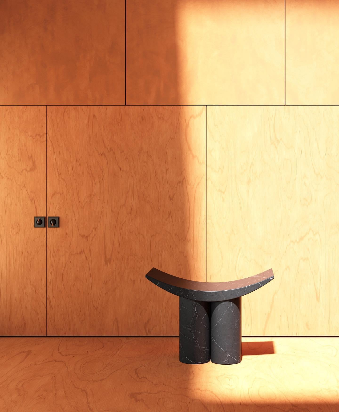 Marbre Gamma  Tabouret de Pietro Franceschini en vente 1