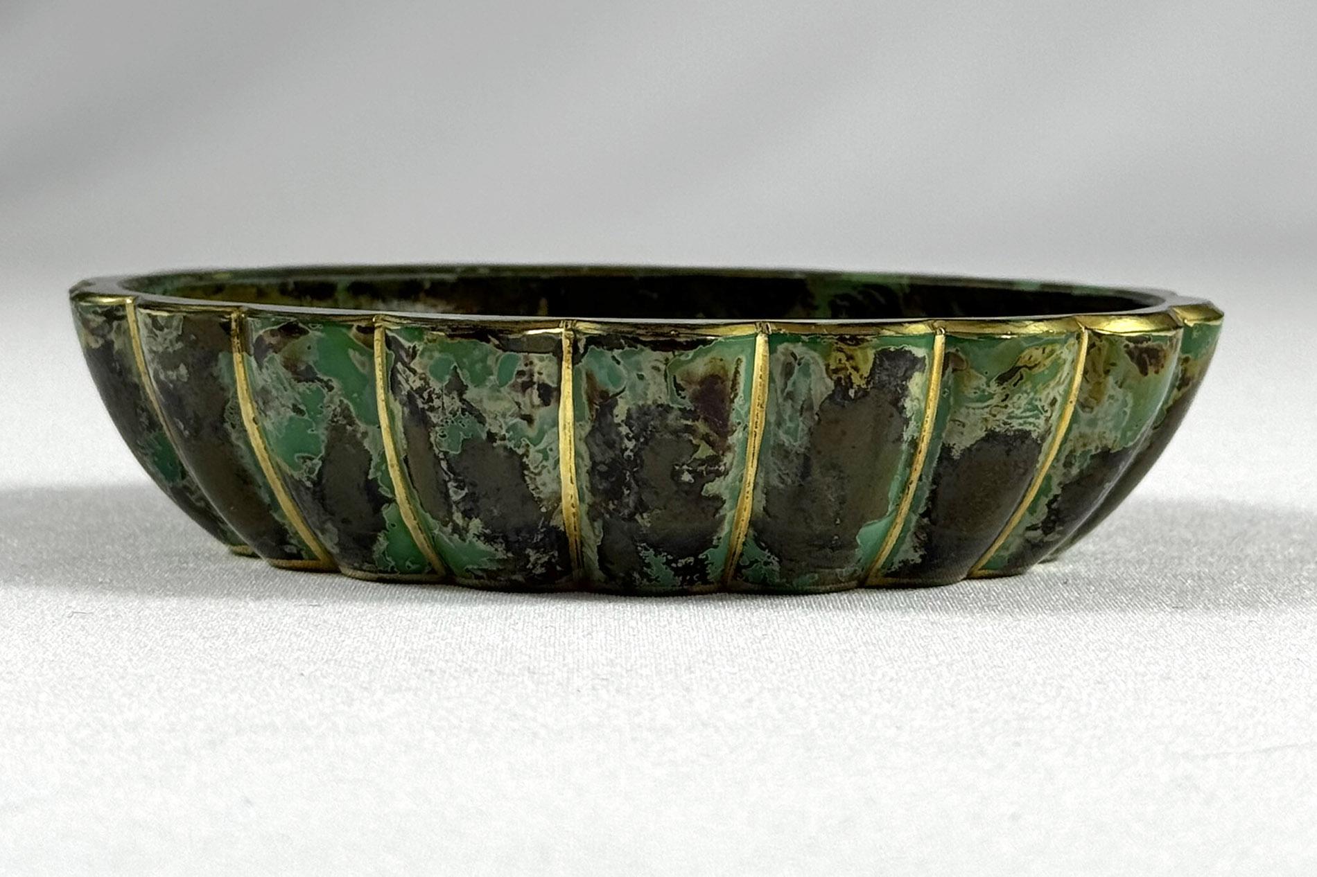 Jarra de cristal de mármol (Chinoiserie) Única S. XIX-XX en venta 12