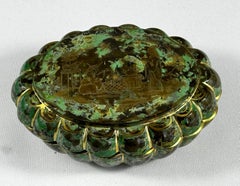 Marble Glass Jar (Chinoiserie) Unique 19-20th century