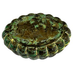 Vaso di vetro di marmo (Chinoiserie) Unico 19-20° secolo