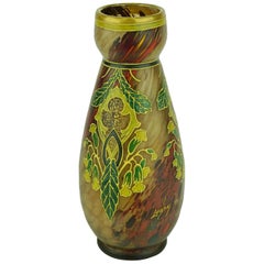 Marble Glass Legras Vase from the “Arab Style” Collection, 1890