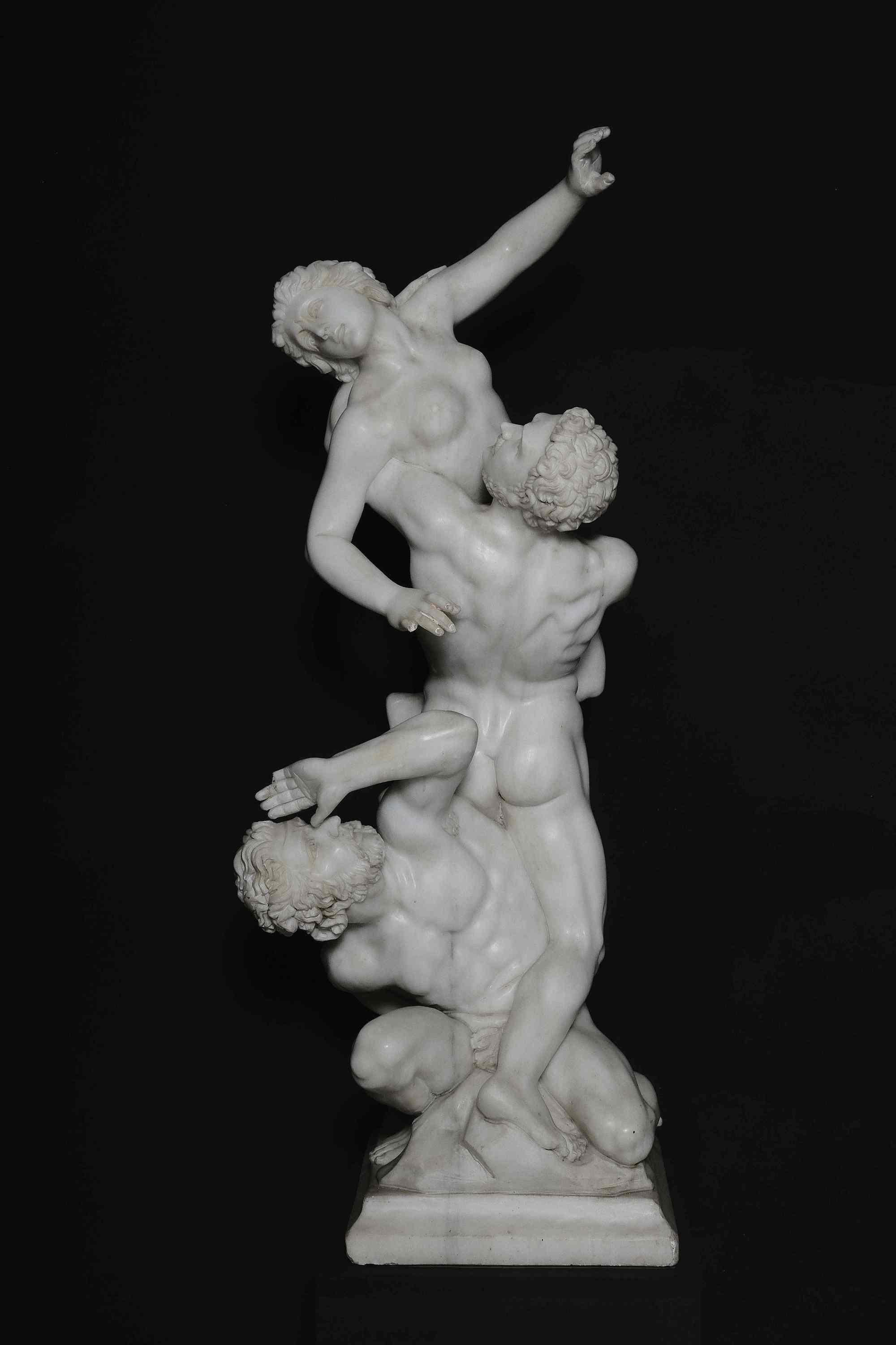 19th Century Marble group after Giambologna, 