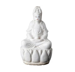Vintage Marble Guan Yin statue from Burma