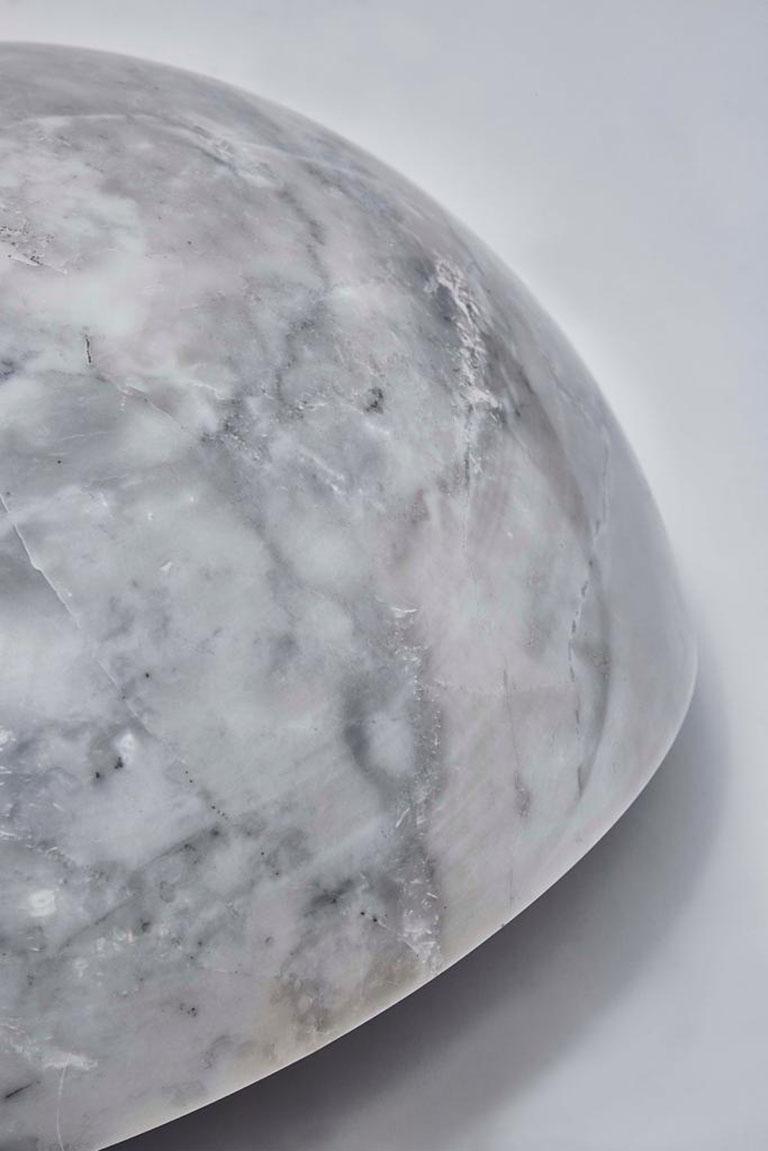Marble Half Sphere Table Lamp For Sale 1