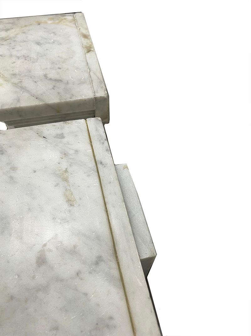 Marble half wall mounted columns, 19th Century For Sale 6