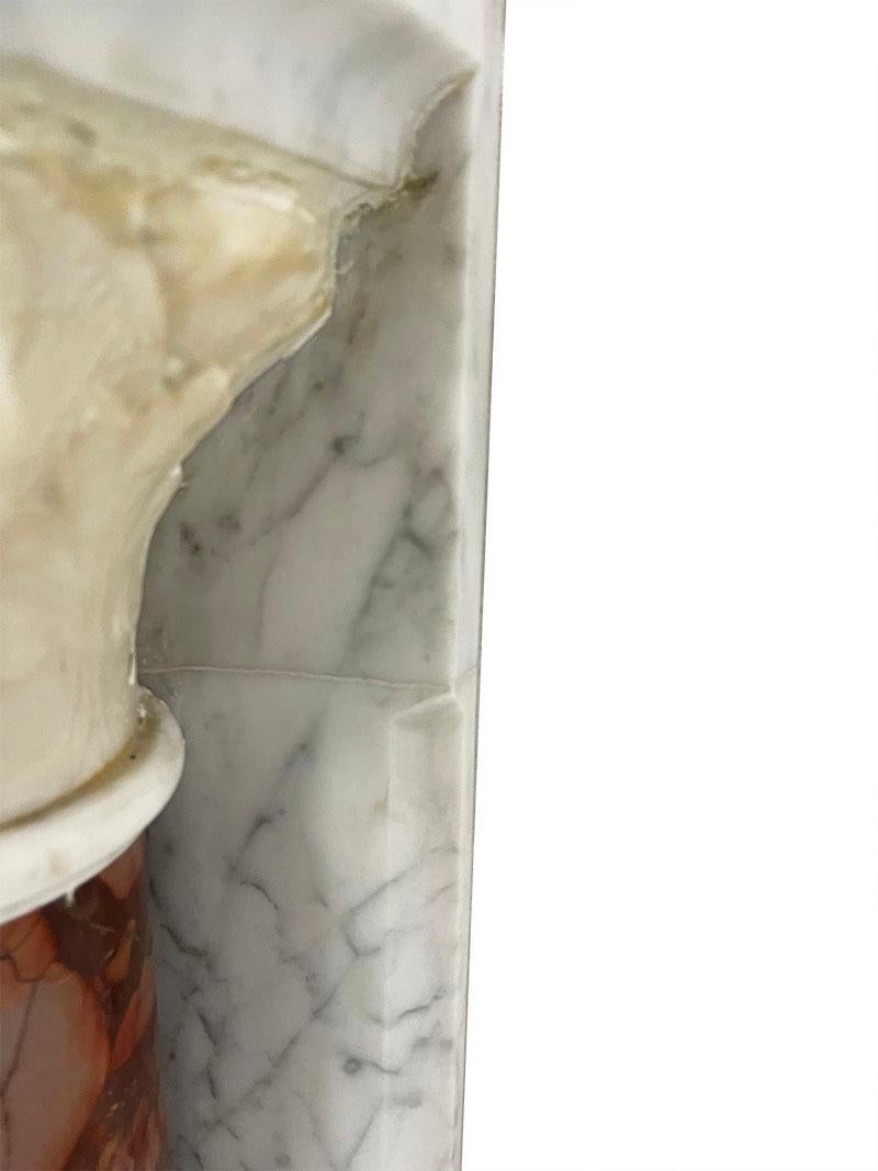 Marble half wall mounted columns, 19th Century For Sale 1