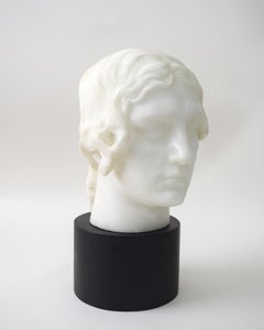 Marble Head of a Woman by Giovanni Nicolini