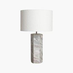 Marble Hexagonal Shaped Base Pair Lamps, Netherlands, Contemporary