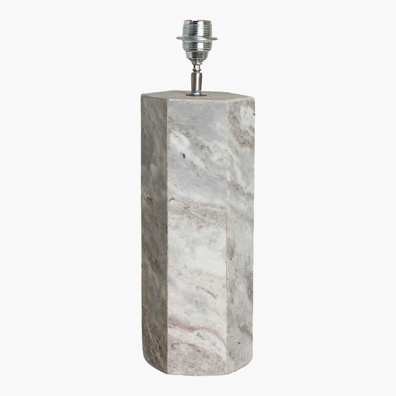 Dutch Marble Hexagonal Shaped Base Pair Lamps, Netherlands, Contemporary For Sale