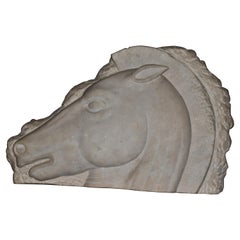 Marble High Relief "Horse Head"