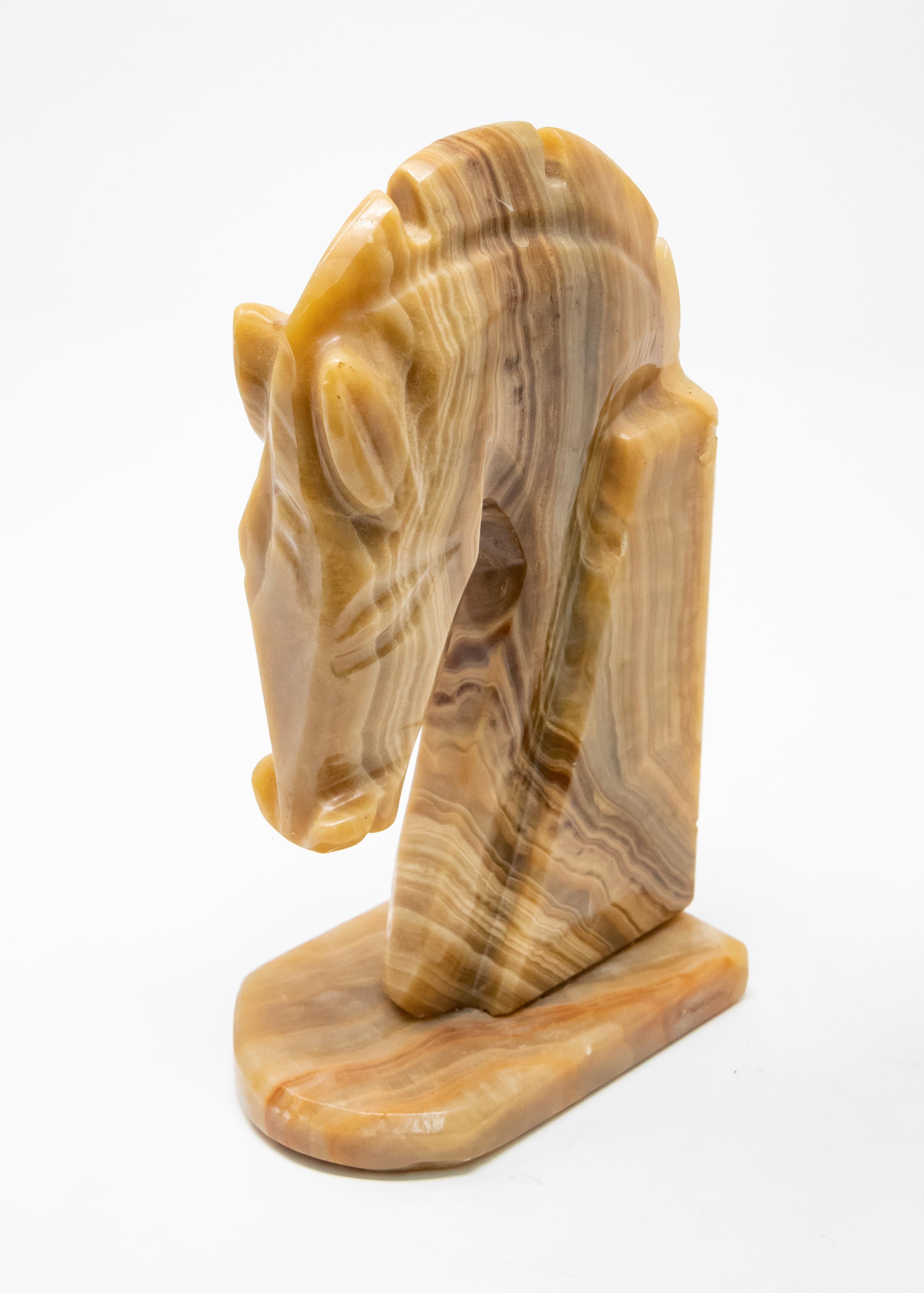 Marble Horse Head Bookends at 1stDibs marble horse bookends, marble