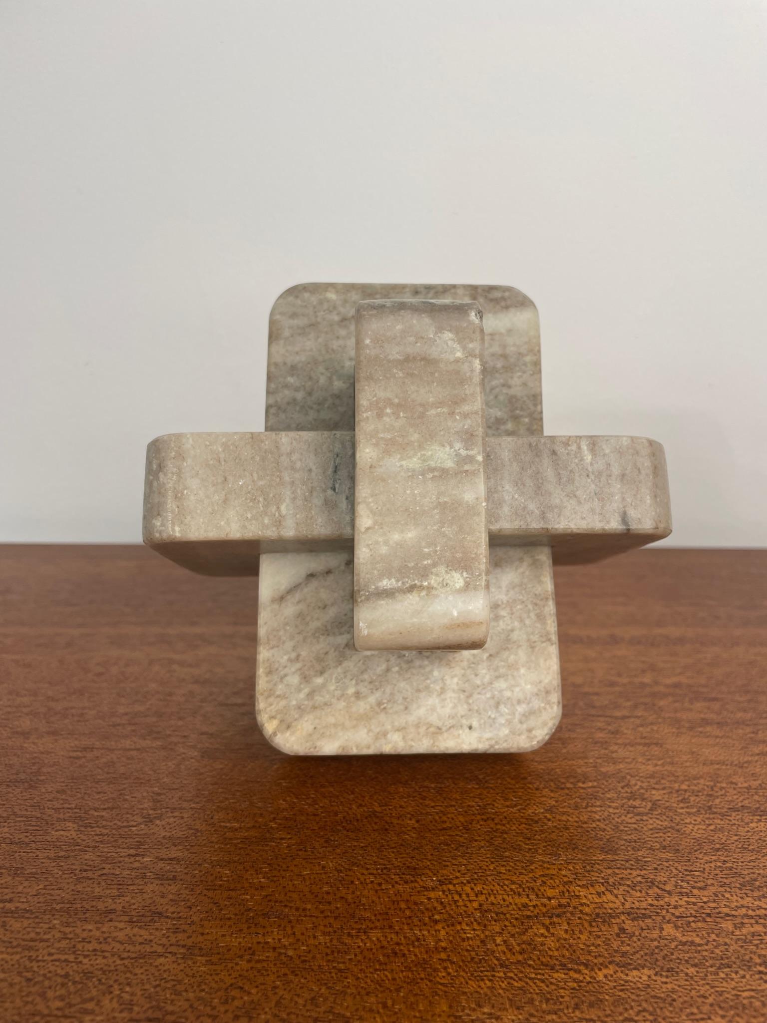 Americano Scultura in marmo con nodo infinito