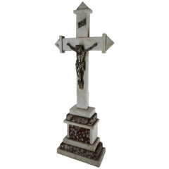 Marble INRI Crucifix, Late 19th Century