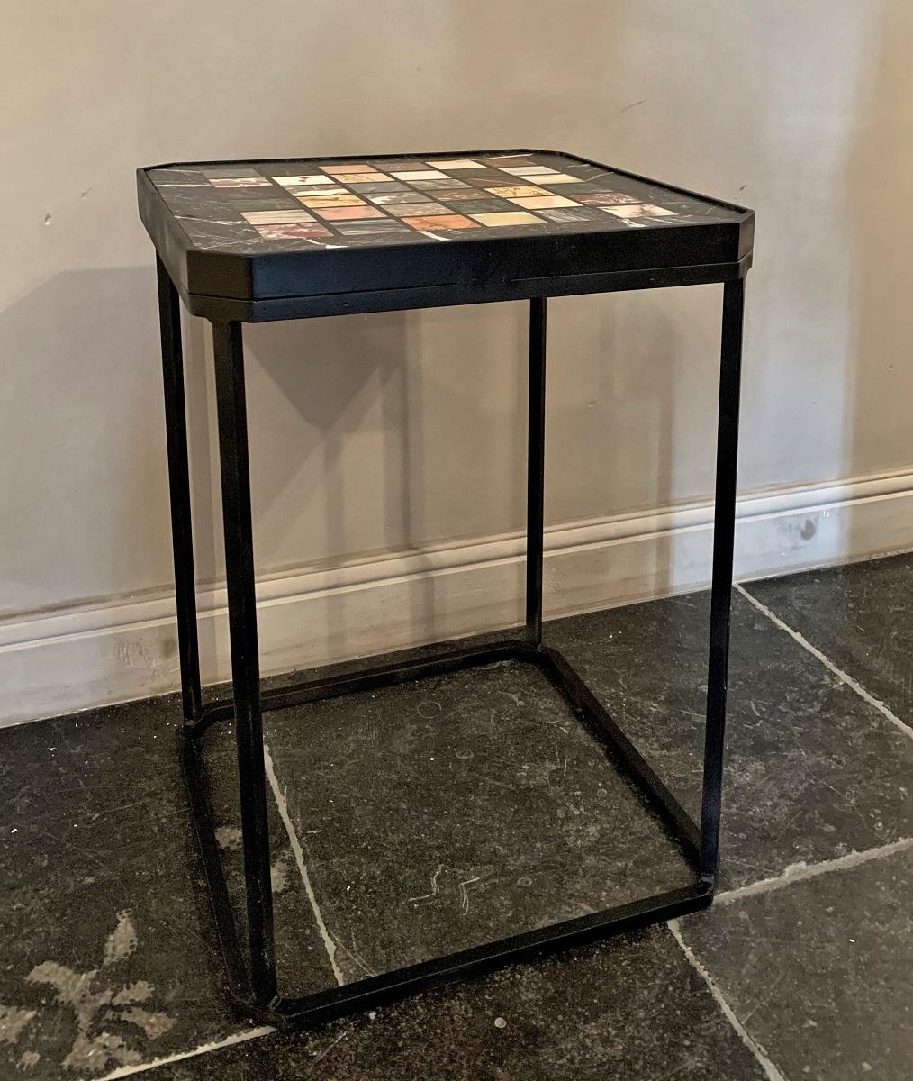 Marble Intarsia Side Table 4