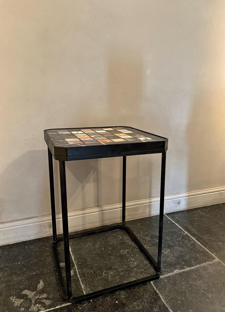 Marble Intarsia Side Table 2