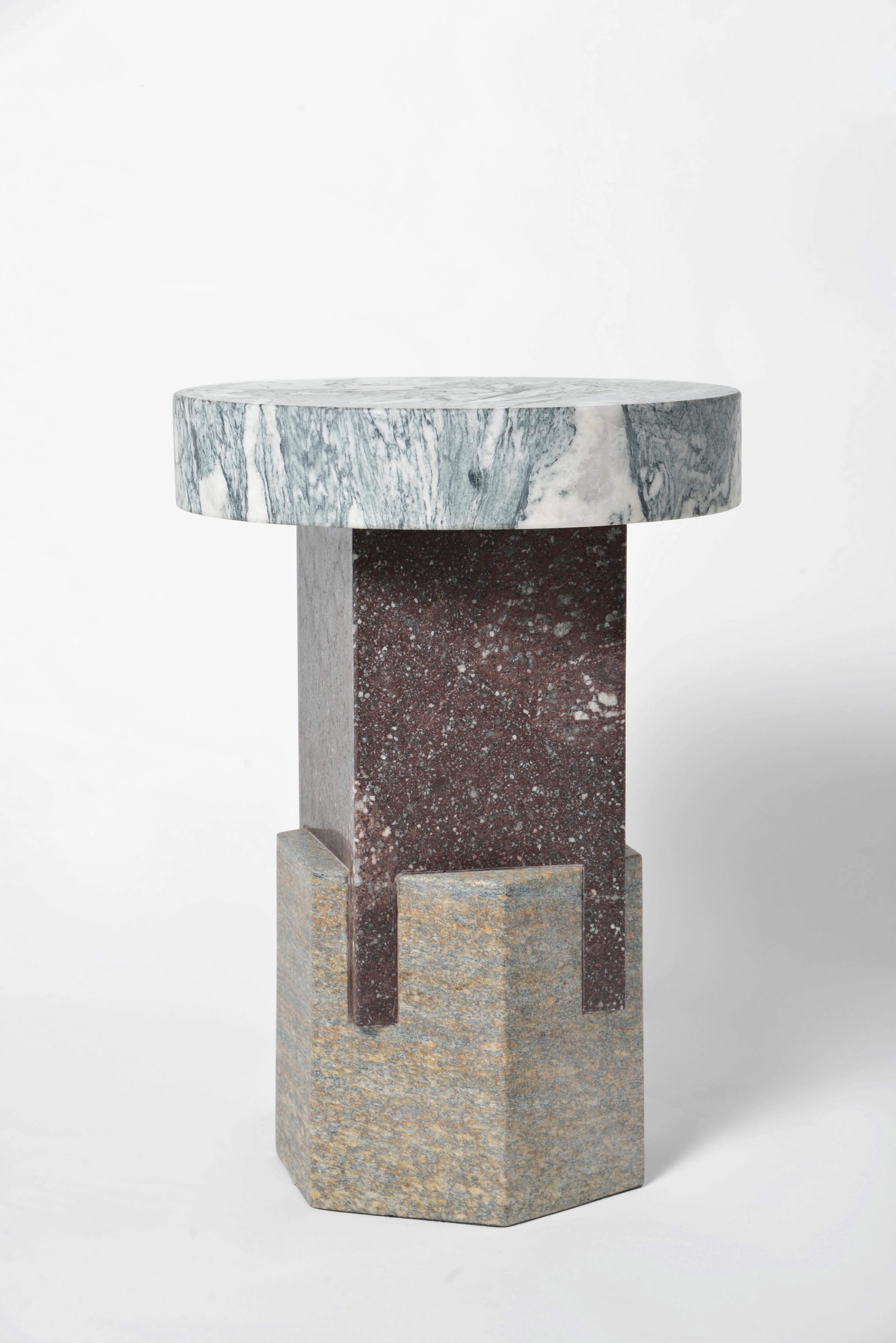 Marble Ionik Stool by Oeuffice 1
