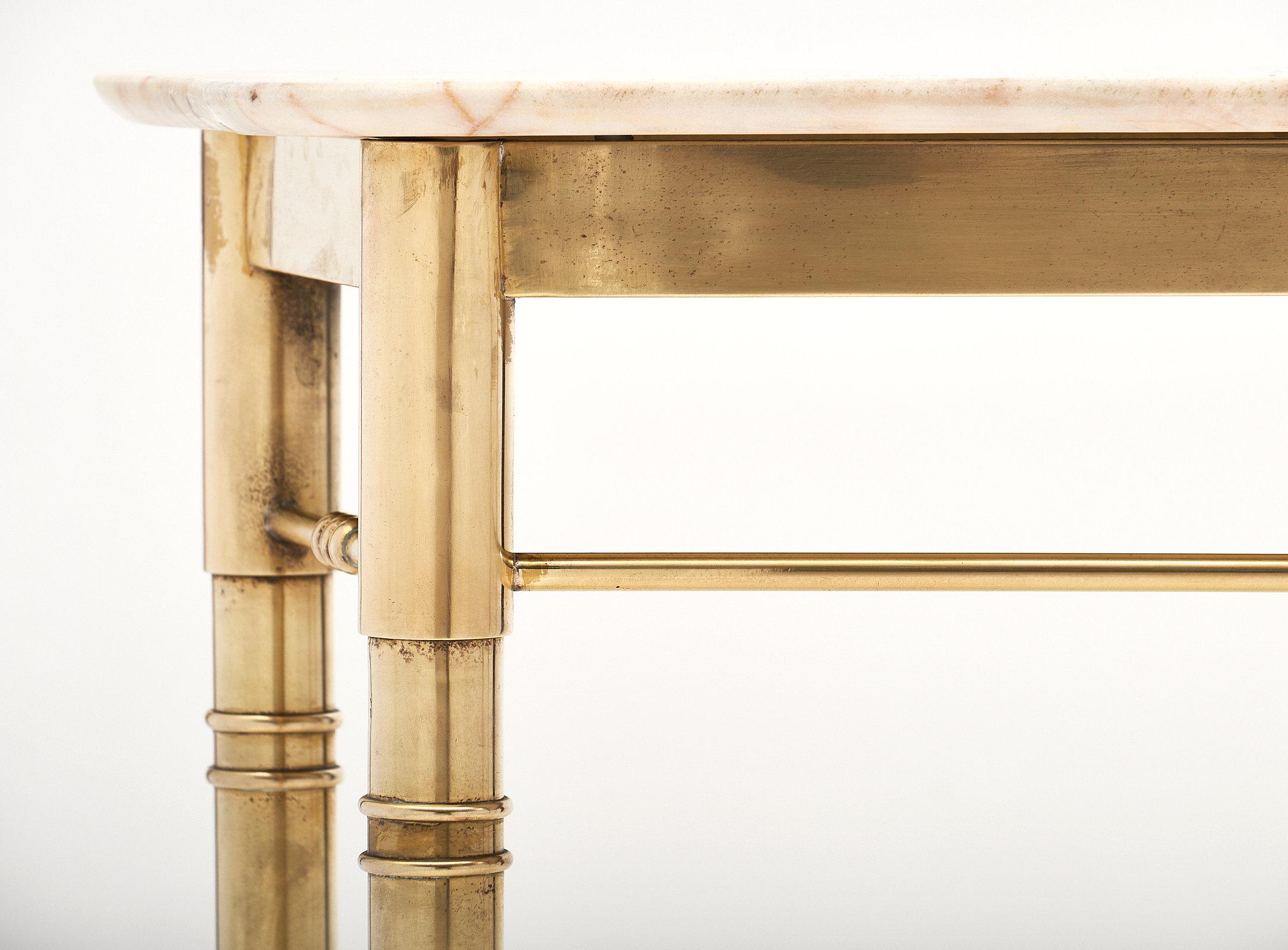 Mid-20th Century Marble Italian Console Table in the Manner of Paolo Buffa