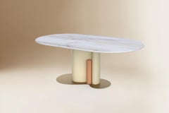 Marble Jack Oval Dining Table by Dovain Studio