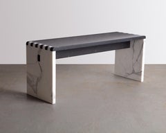 Japanese Jointed Marble Sculptural Bench