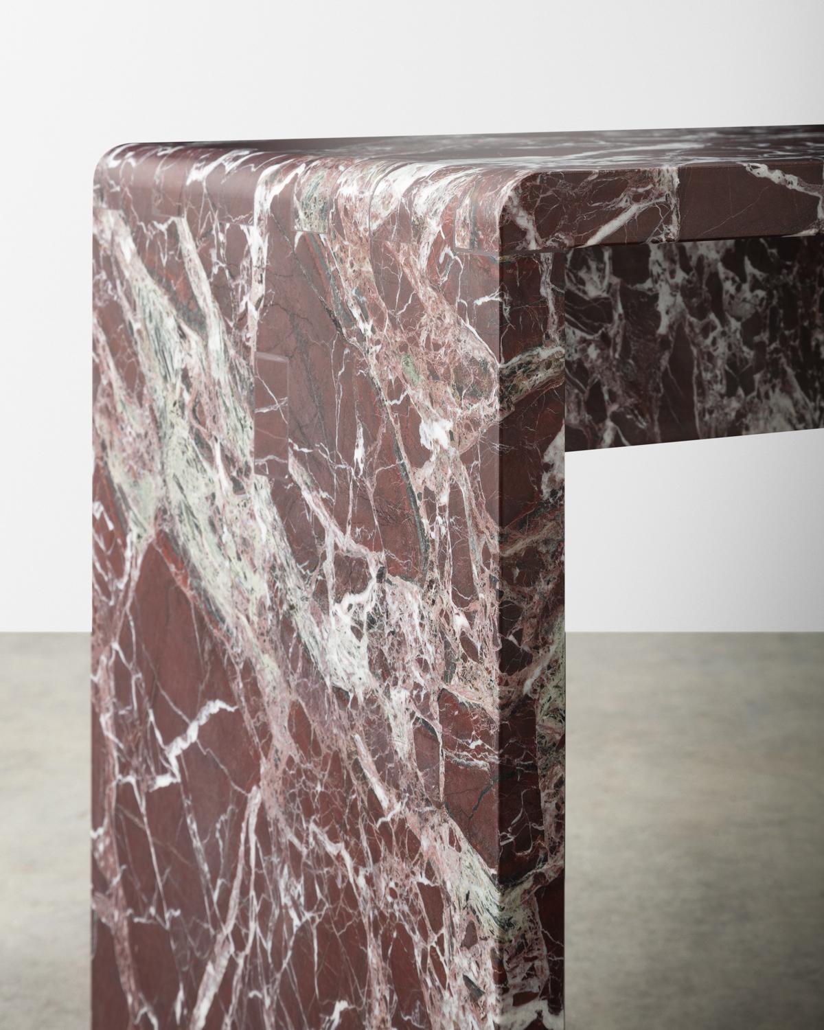 American Japanese Jointed Marble Sculptural Stool / Side Table For Sale